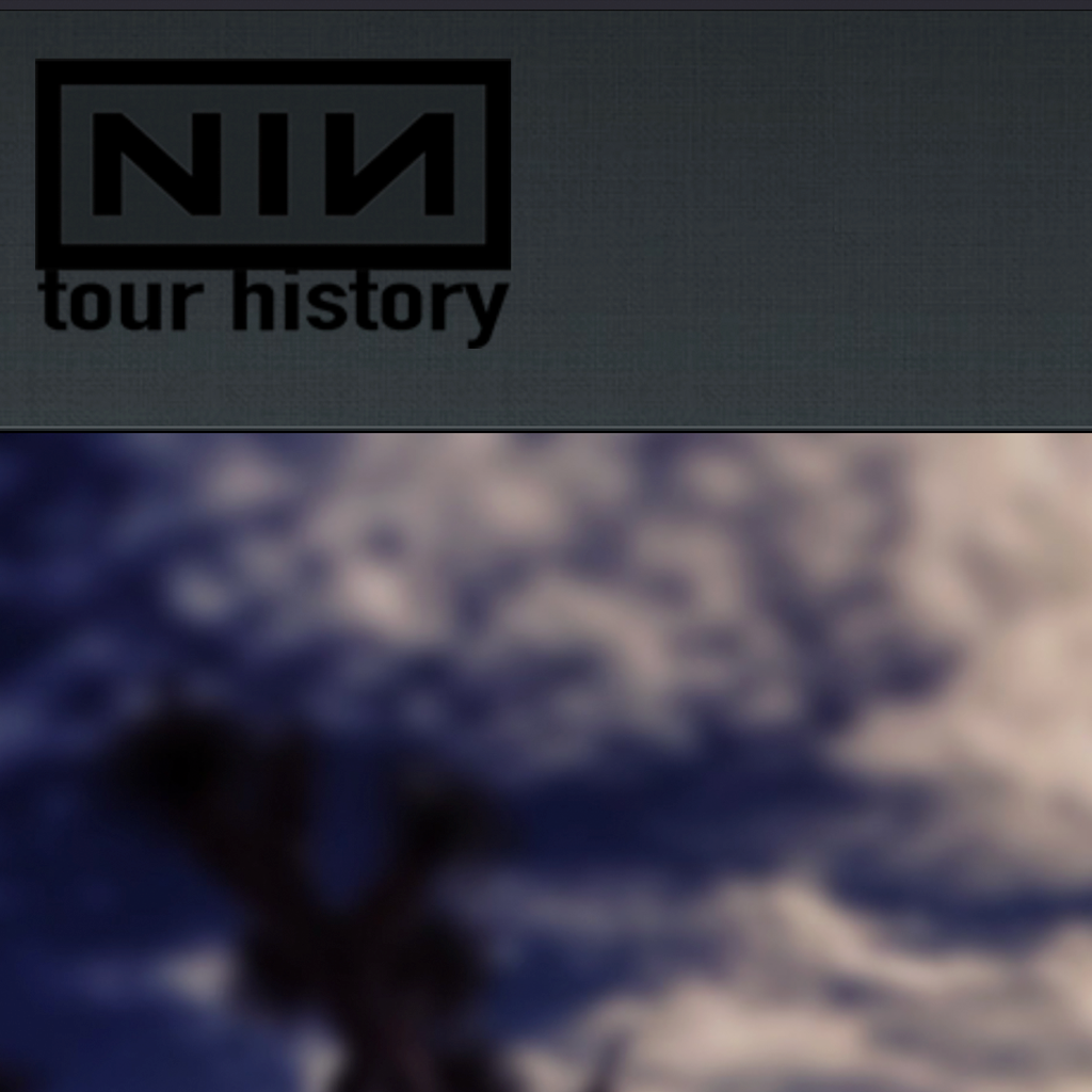 nin tour history